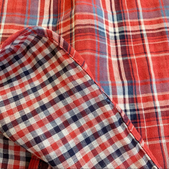 Skies are Blue Stitch Fix Sisou Plaid Button Down - Picture 7 of 8